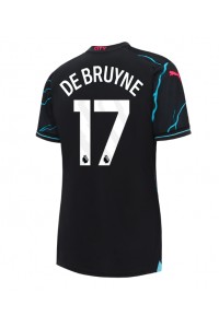 Fotbalové Dres Manchester City Kevin De Bruyne #17 Dámské Třetí Oblečení 2023-24 Krátký Rukáv